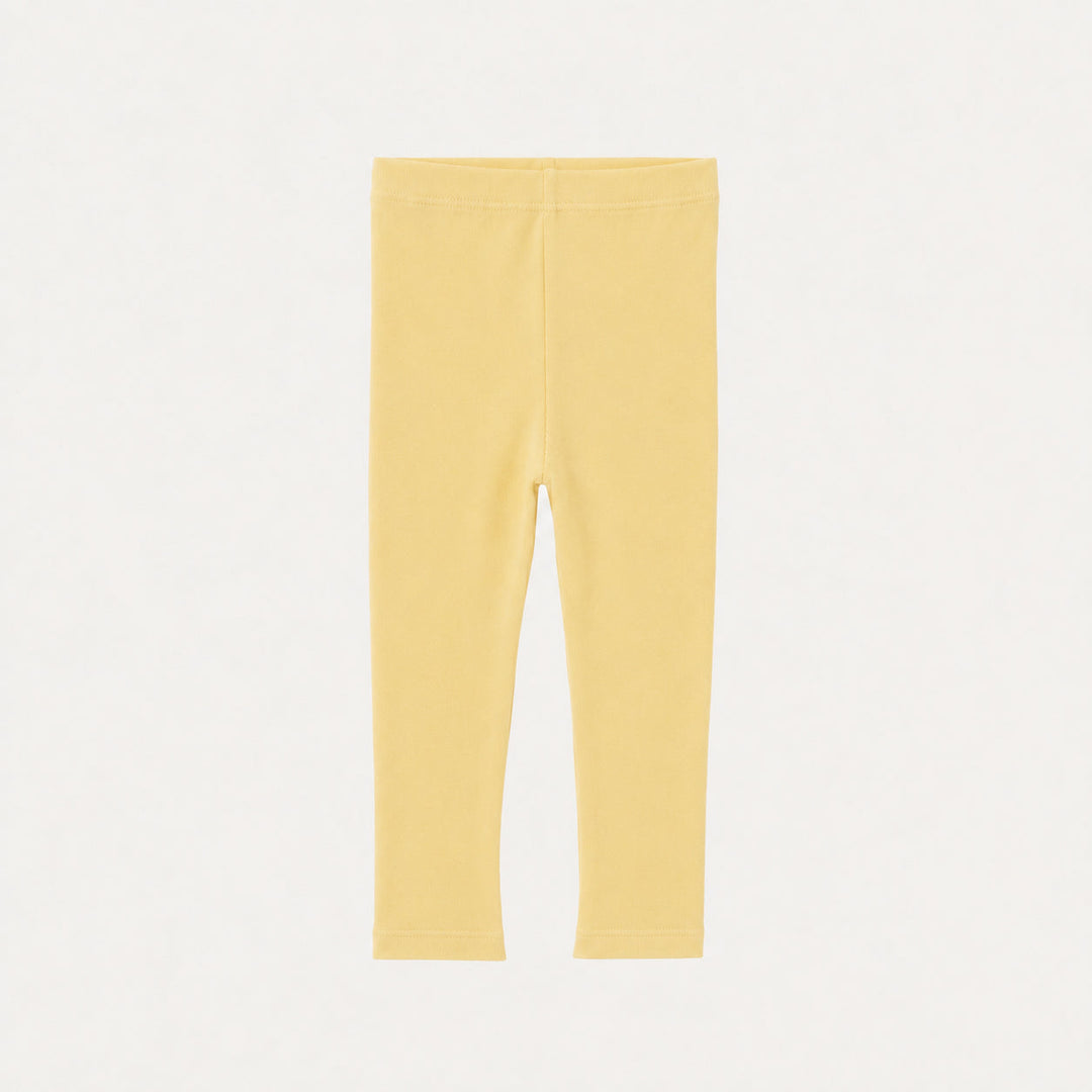 PREORDER classic skinny legging | butter yellow | organic cotton interlock