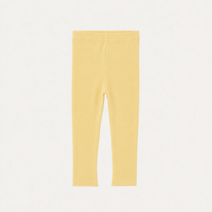 PREORDER classic skinny legging | butter yellow | organic cotton interlock