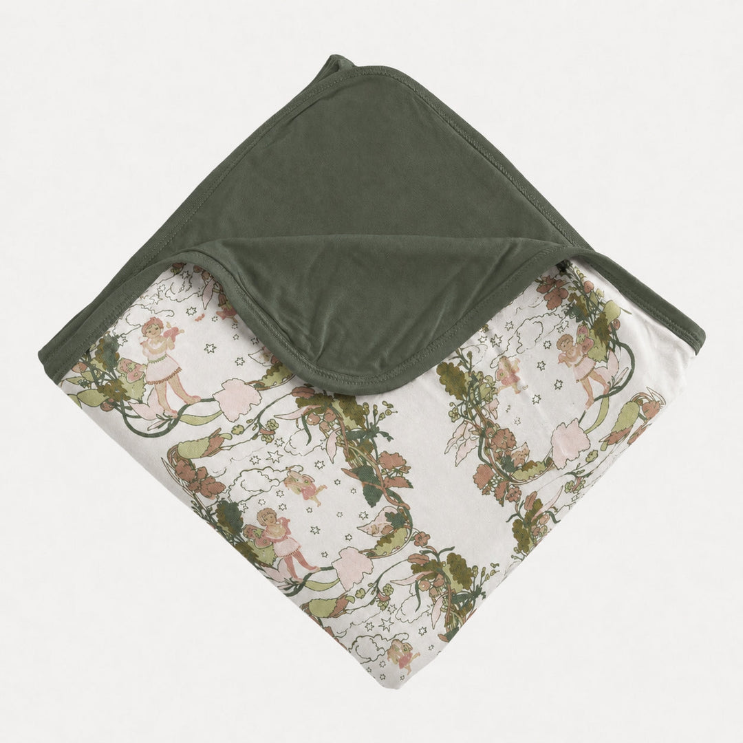 PREORDER double layer blanket | mystical fairies | organic cotton interlock