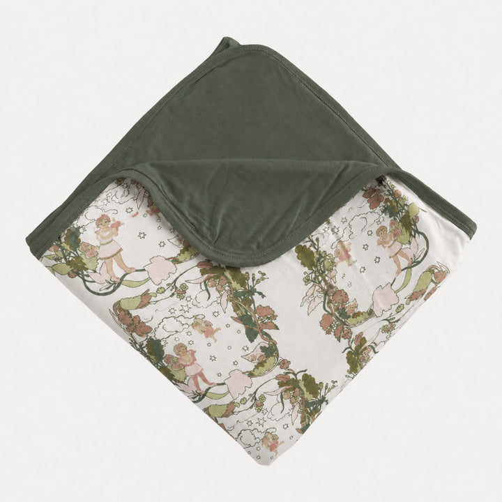 PREORDER double layer blanket | mystical fairies | organic cotton interlock