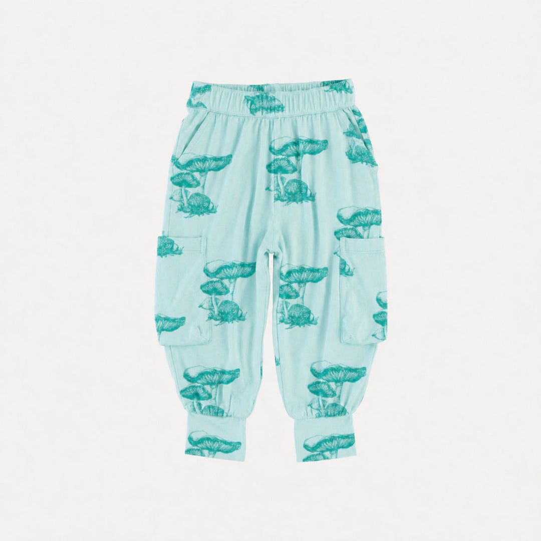 PREORDER cargo bubble pant | mushroom snail | bamboo