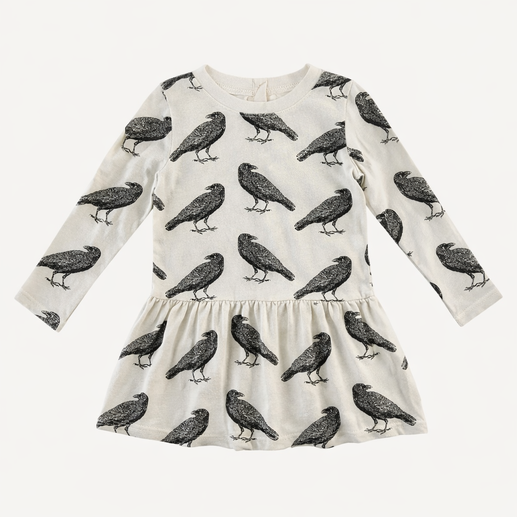 long sleeve kate top | raven | organic cotton interlock