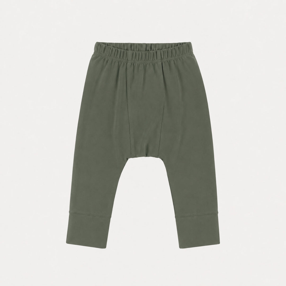 PREORDER classic panda pant | bronze green | organic cotton interlock