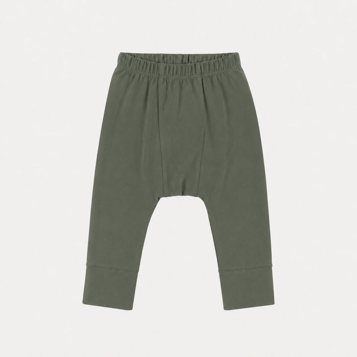 PREORDER classic panda pant | bronze green | organic cotton interlock