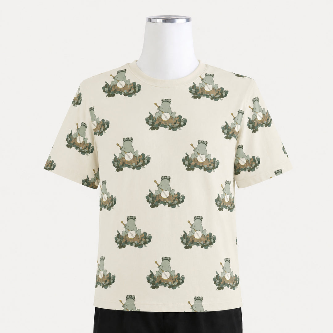 PREORDER mens short sleeve tee | banjo frog | organic cotton interlock