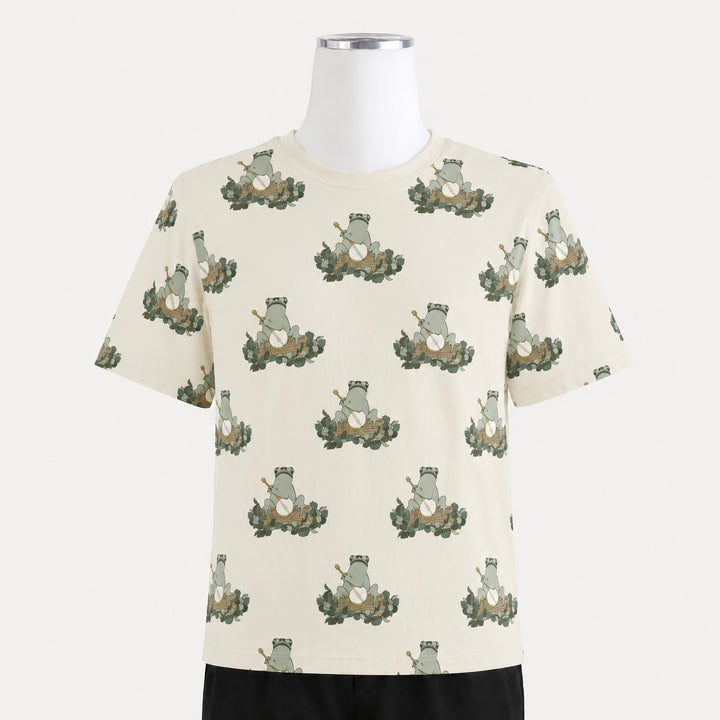 PREORDER mens short sleeve tee | banjo frog | organic cotton interlock