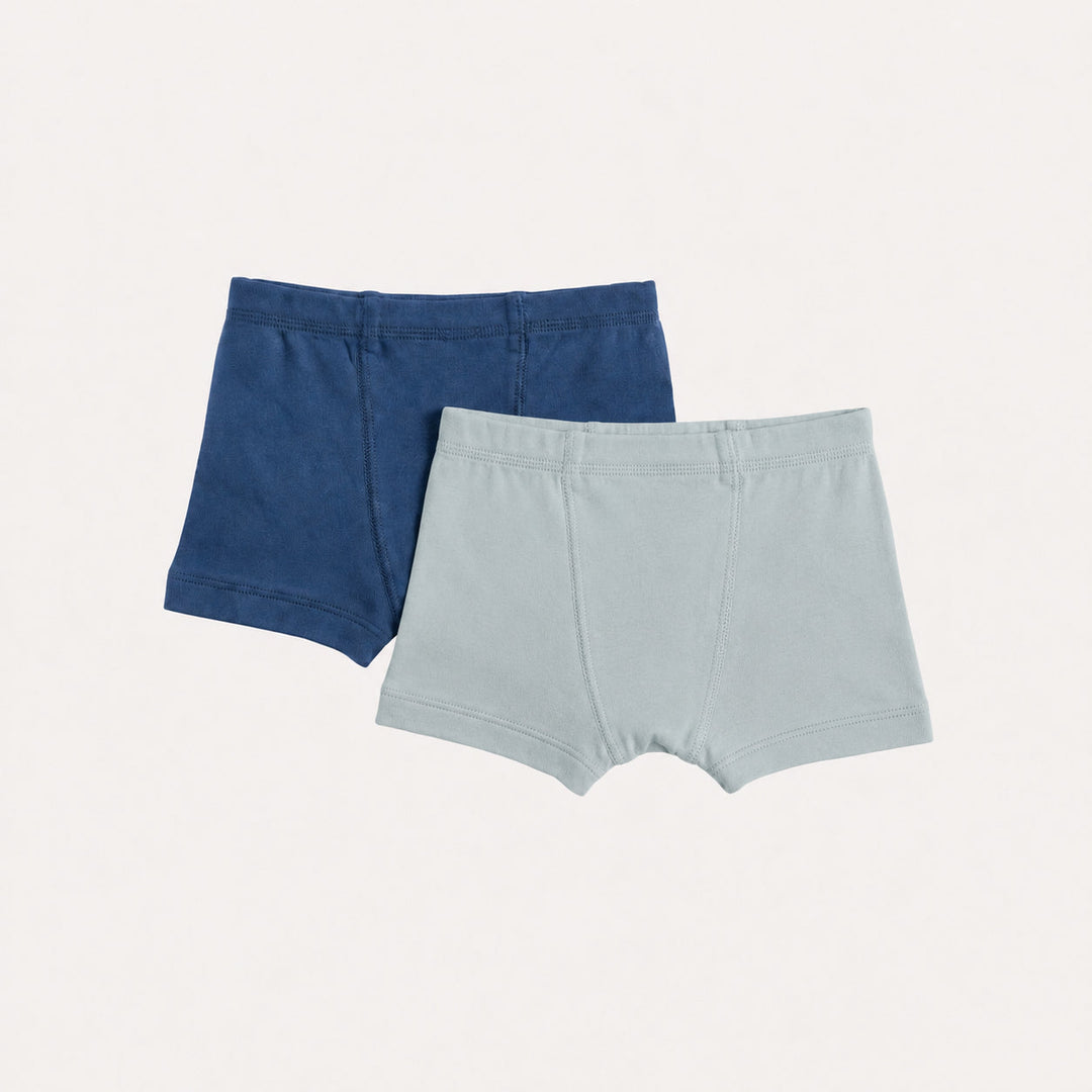 PREORDER boxer set of 2 | sky blue | organic cotton interlock