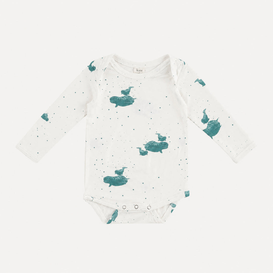 PREORDER long sleeve lap neck bodysuit | sagebrush beluga | bamboo