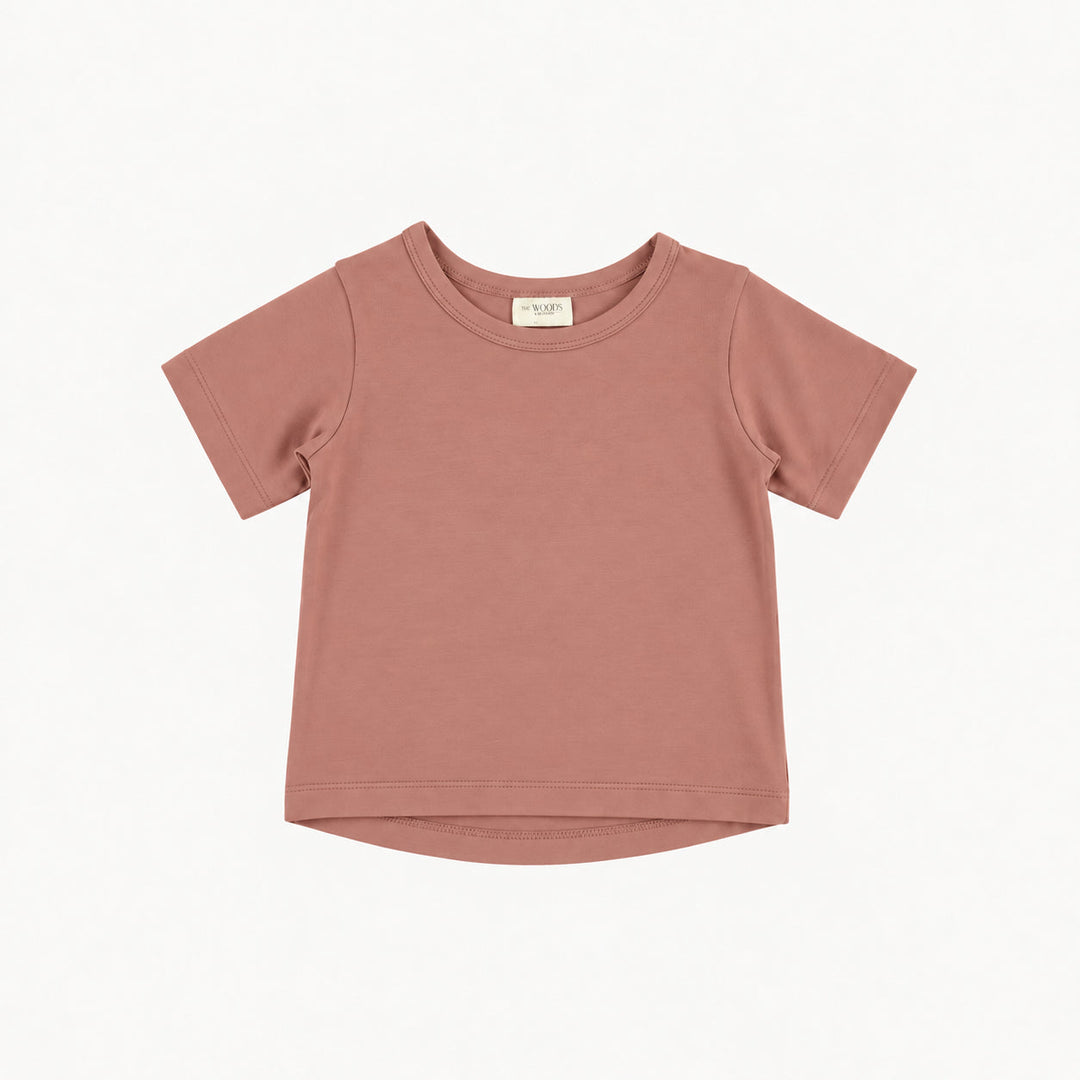 PREORDER short sleeve essential boxy tee | canyon clay | modal