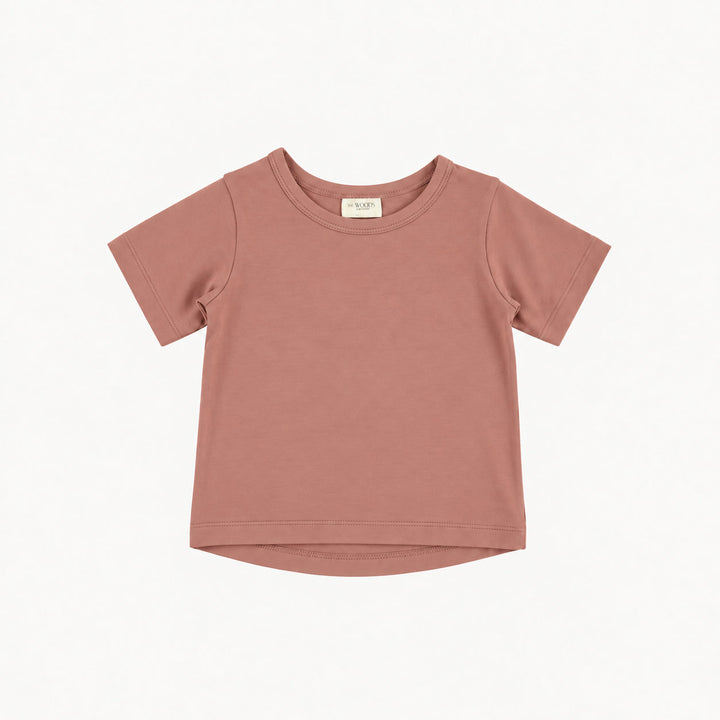PREORDER short sleeve essential boxy tee | canyon clay | modal