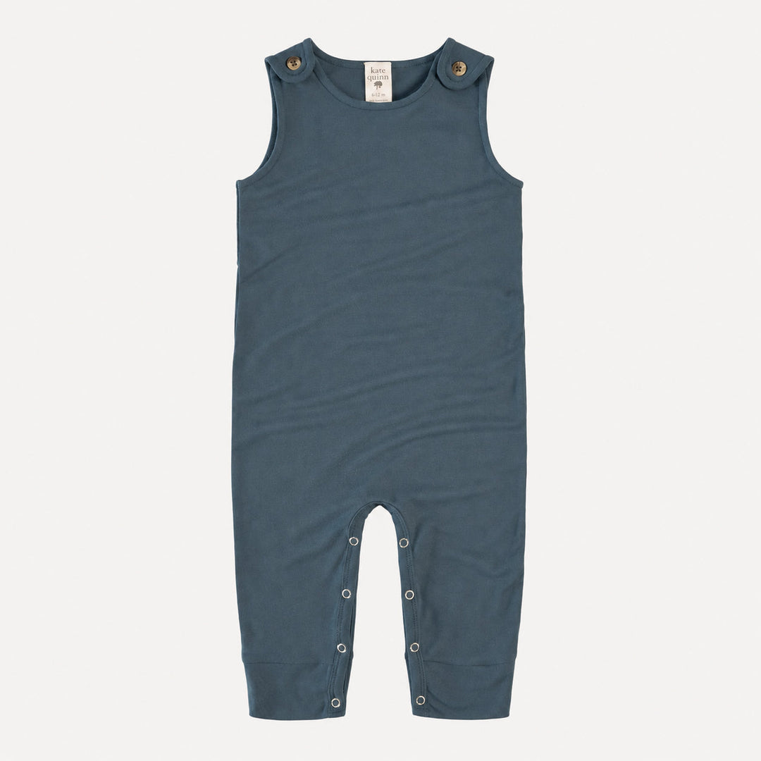 PREORDER vintage button tab sport jumpsuit | slate blue | bamboo