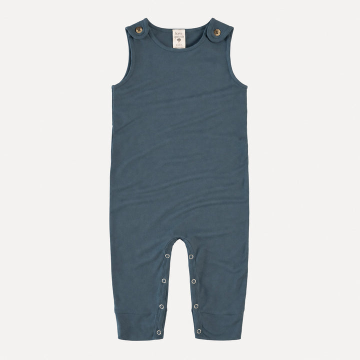 PREORDER vintage button tab sport jumpsuit | slate blue | bamboo
