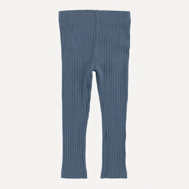 classic skinny legging | london blue | organic cotton wide rib