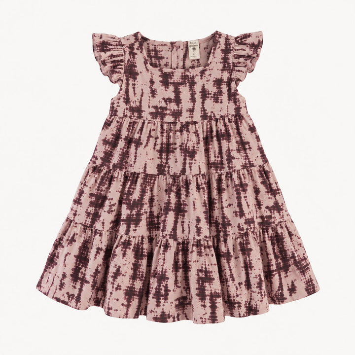PREORDER flutter sleeve fiesta dress | tanzanite shibori | modal