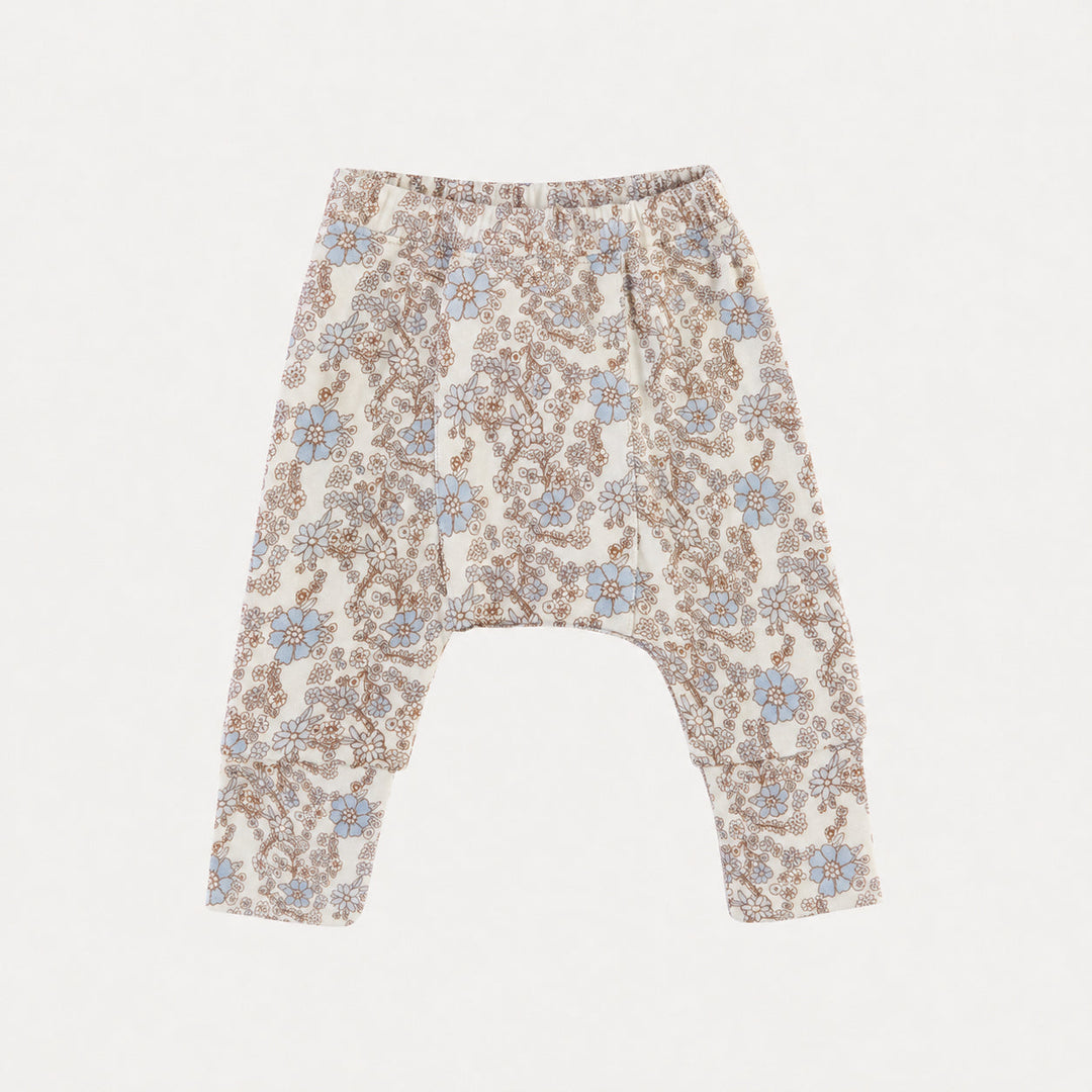 PREORDER classic panda pant | cornflower ditsy | bamboo