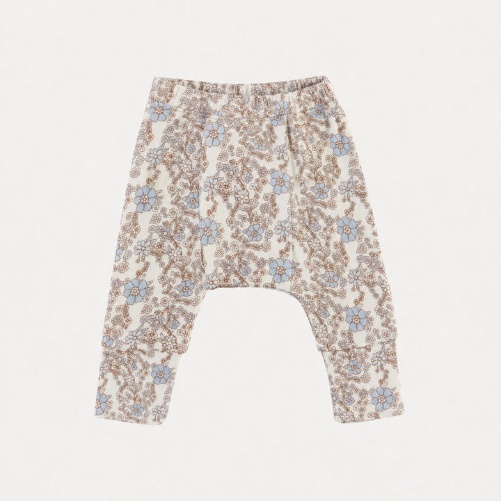PREORDER classic panda pant | cornflower ditsy | bamboo