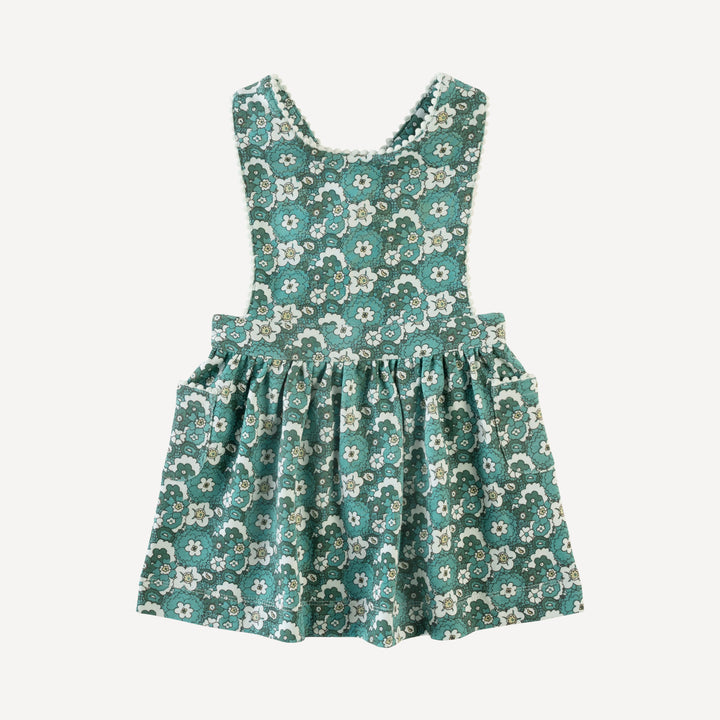 gretel pocket dress | 60s floral | organic cotton interlock