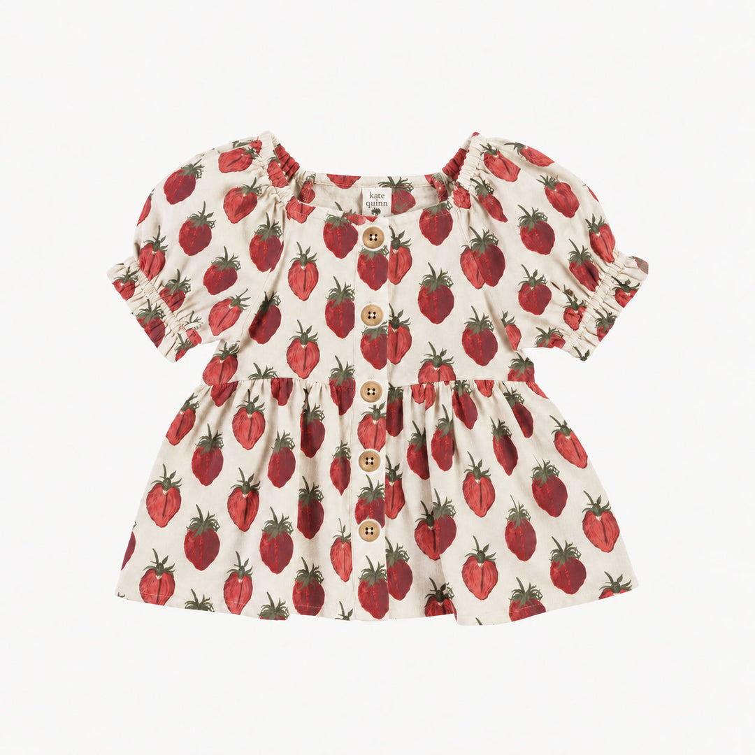 PREORDER short sleeve woodland top | strawberry | modal