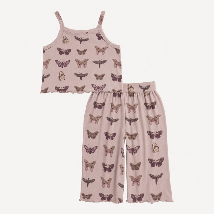 PREORDER jade set | purple moths | organic cotton interlock