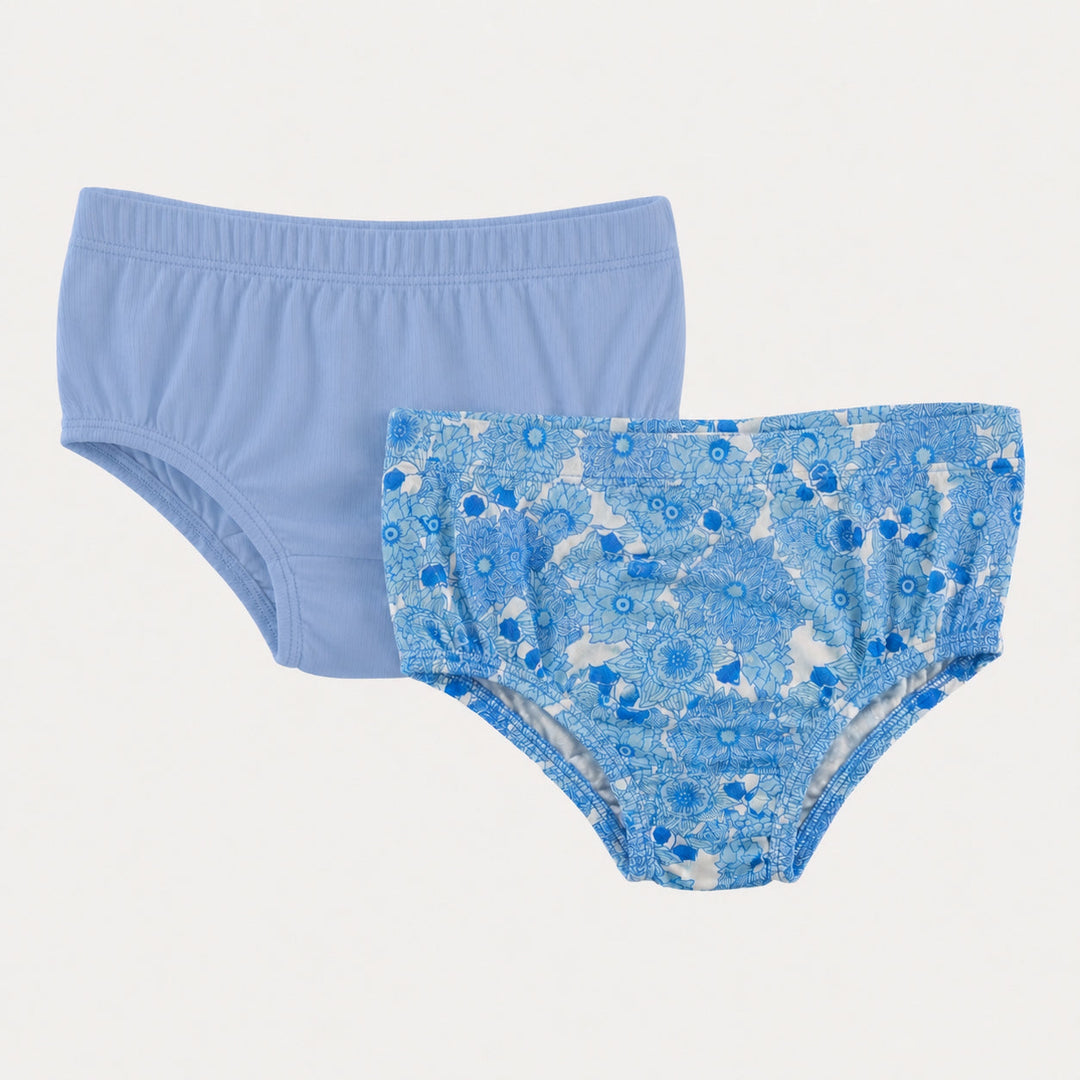 PREORDER underwear set of 2 | blue vintage floral | bamboo