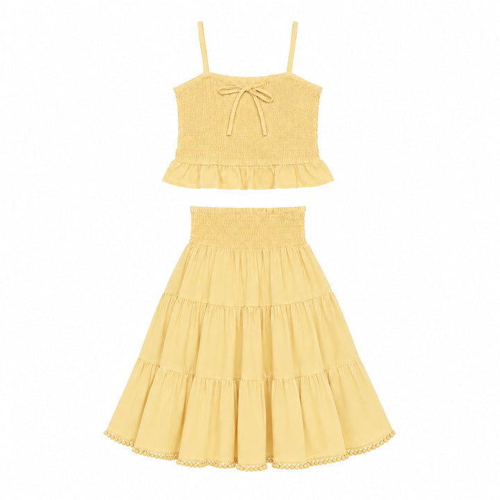 PREORDER clara set | butter yellow | organic cotton interlock