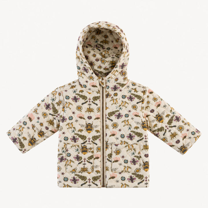 PREORDER quilted hooded jacket | litho bee | modal
