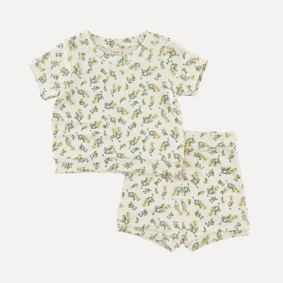 PREORDER jamie short set | tiny chamomile | bamboo