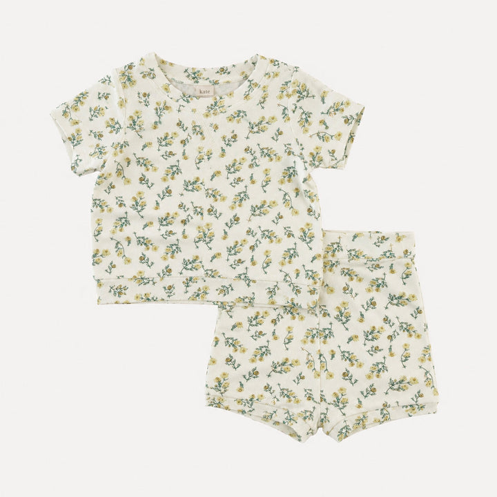 PREORDER jamie short set | tiny chamomile | bamboo