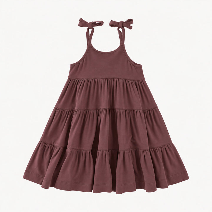PREORDER spaghetti tie prairie dress | tanzanite | modal