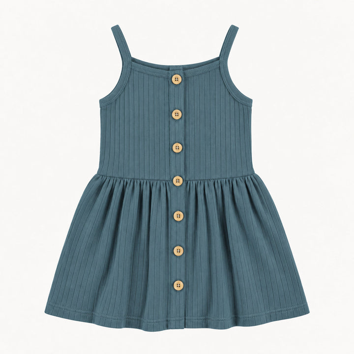 PREORDER button sun dress | tapestry | woods rib
