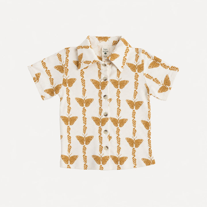 PREORDER short sleeve hawaiian shirt | butterfly vine | bamboo