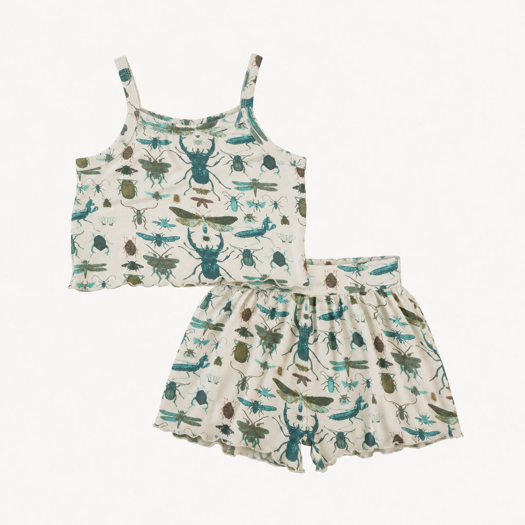 PREORDER jade short set | aqua insects | modal