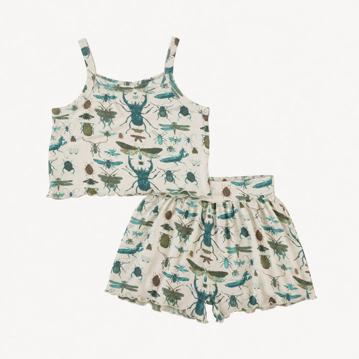 PREORDER jade short set | aqua insects | modal