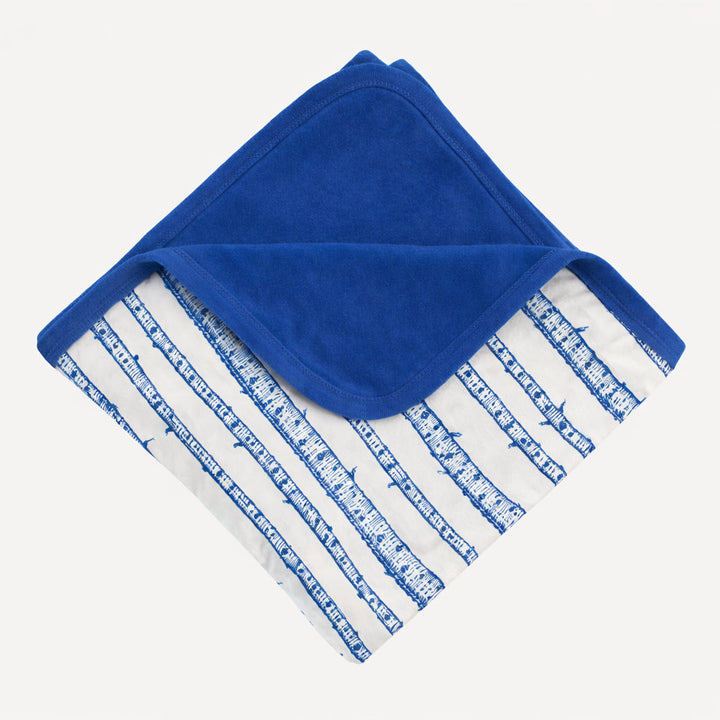 double layer blanket | monaco birch | organic cotton flat rib