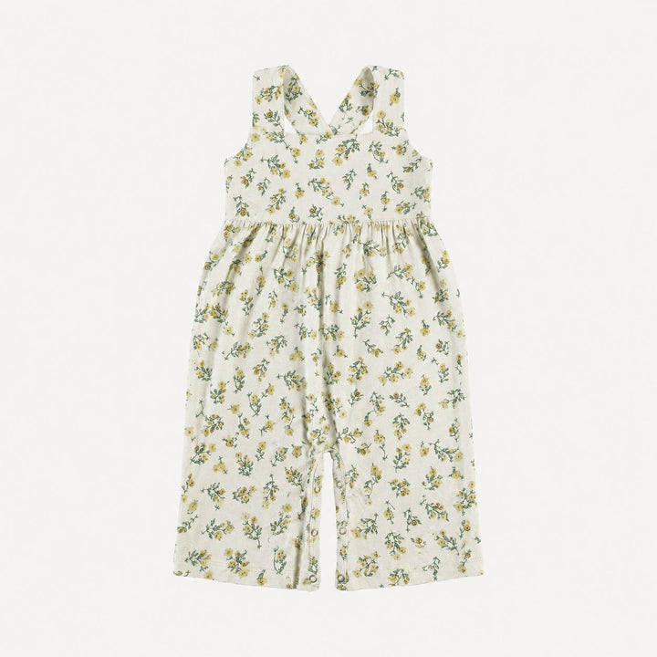 PREORDER gaucho jumpsuit | tiny chamomile | bamboo