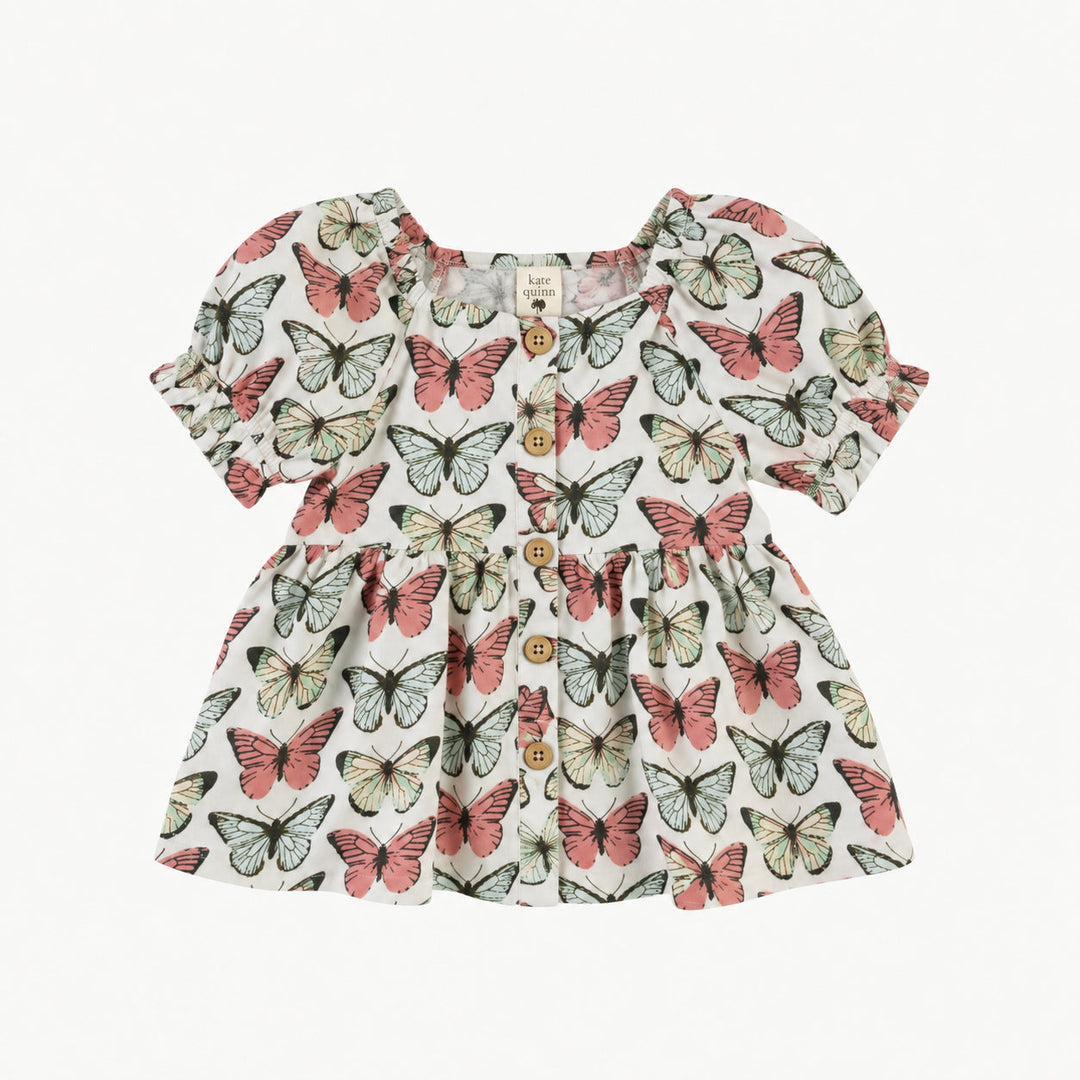 PREORDER short sleeve woodland top | butterflies | modal