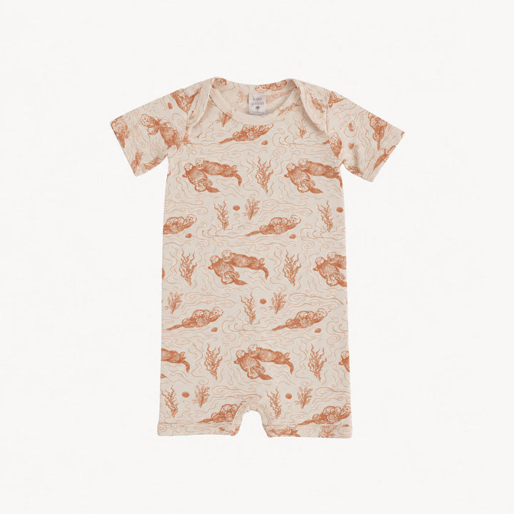 PREORDER short sleeve lap neck shortie | otters | modal