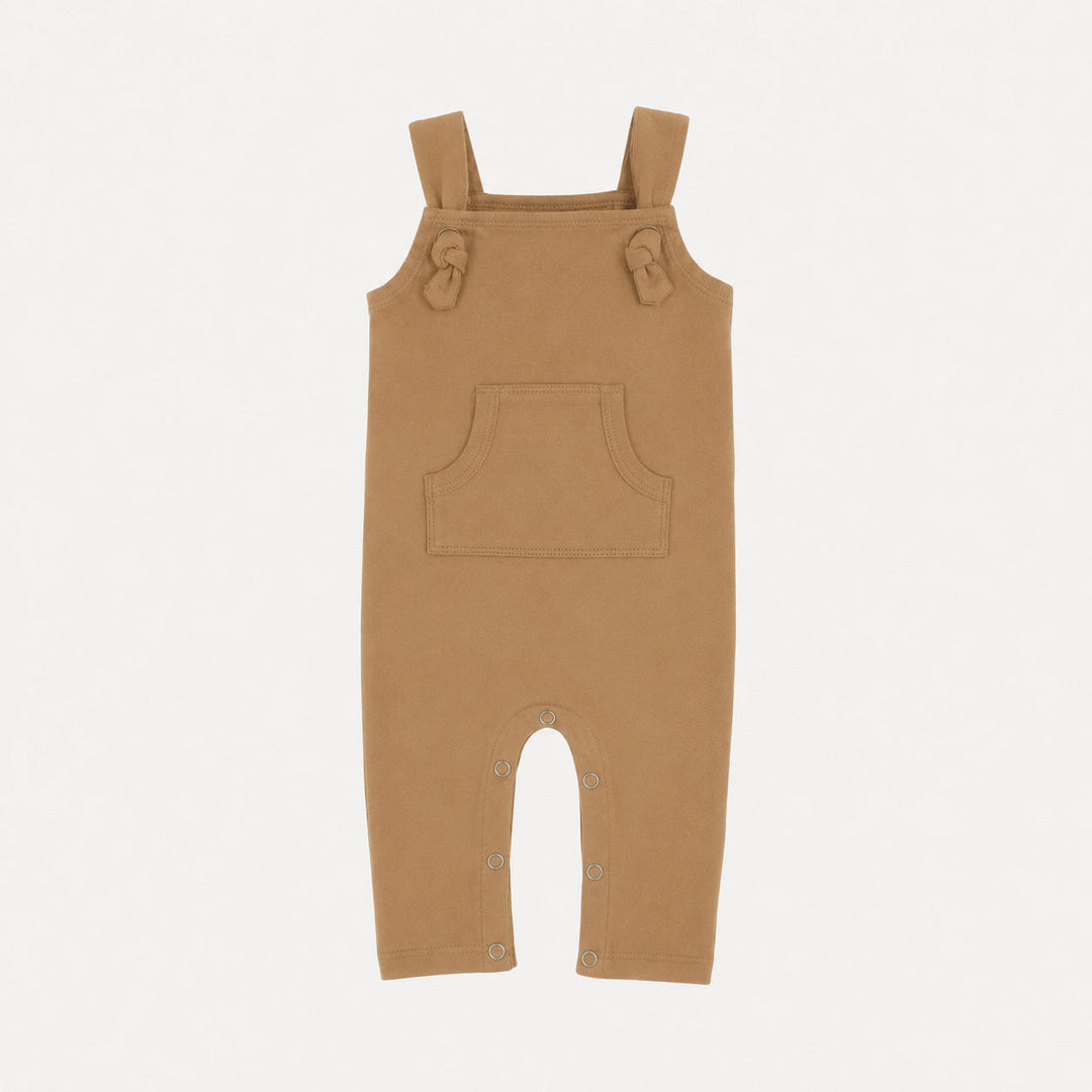 PREORDER tie overall jumpsuit | apple cinnamon | organic cotton interlock