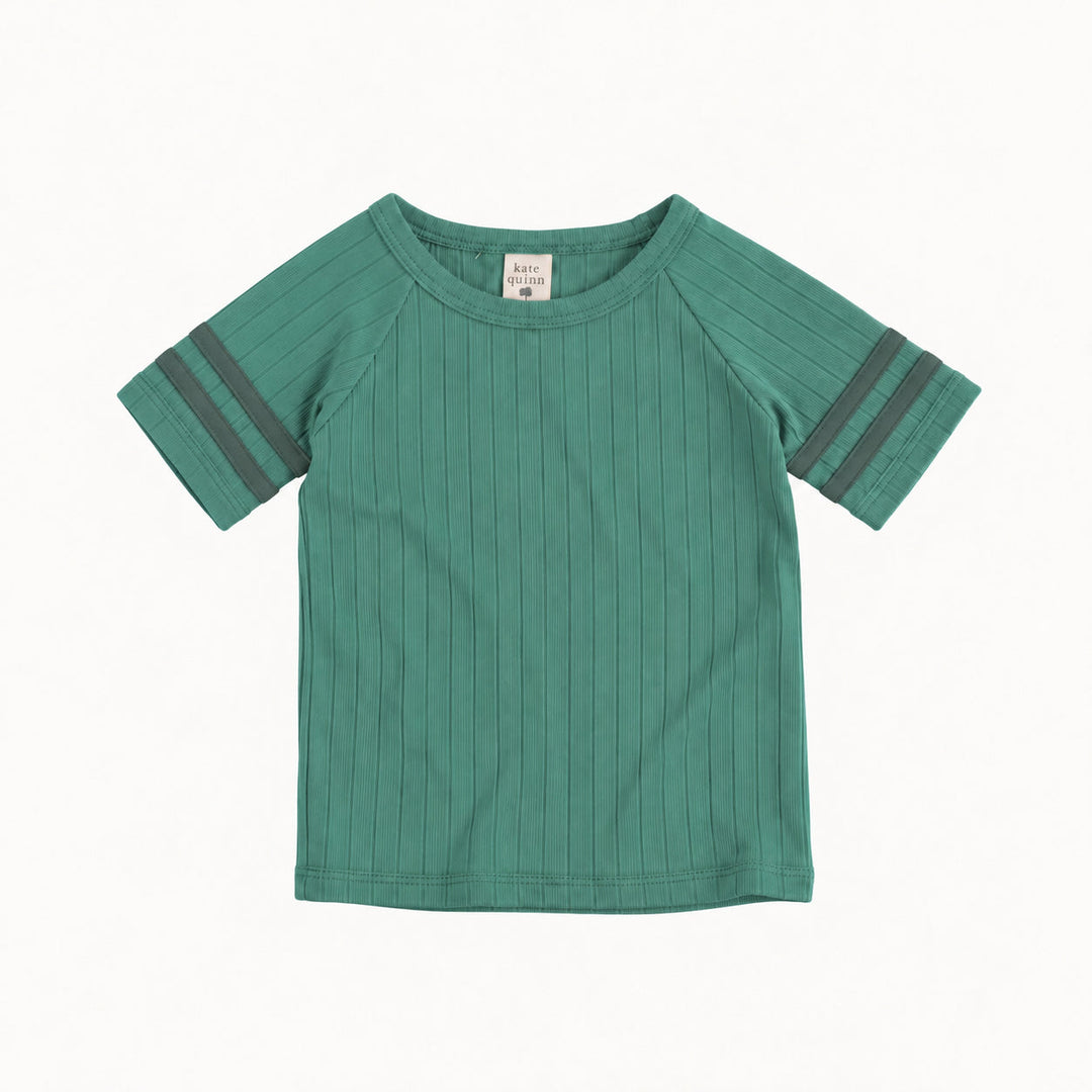 PREORDER short sleeve football tee | wasabi | woods rib