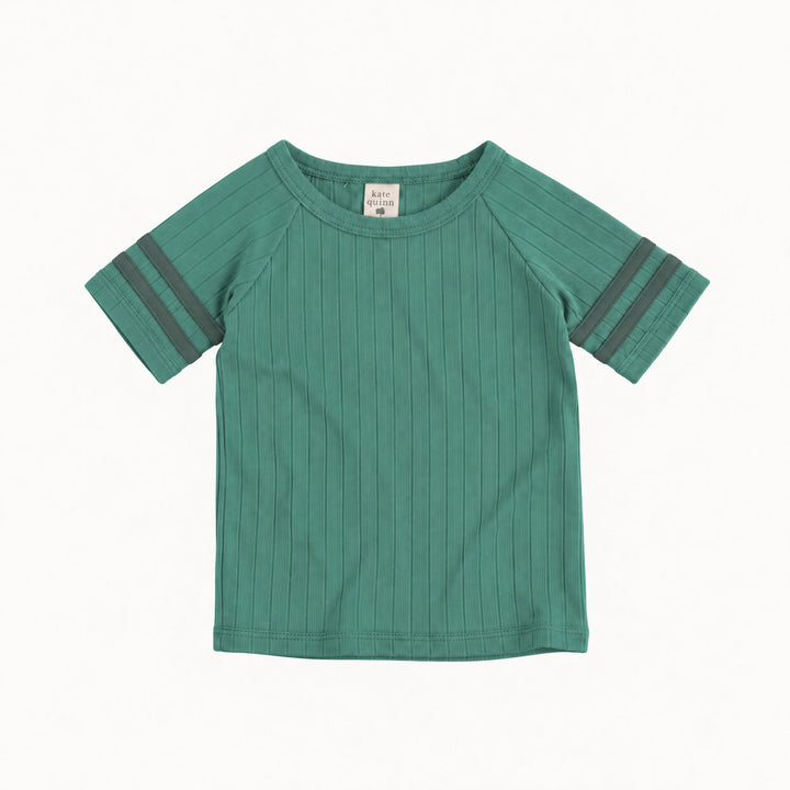 PREORDER short sleeve football tee | wasabi | woods rib