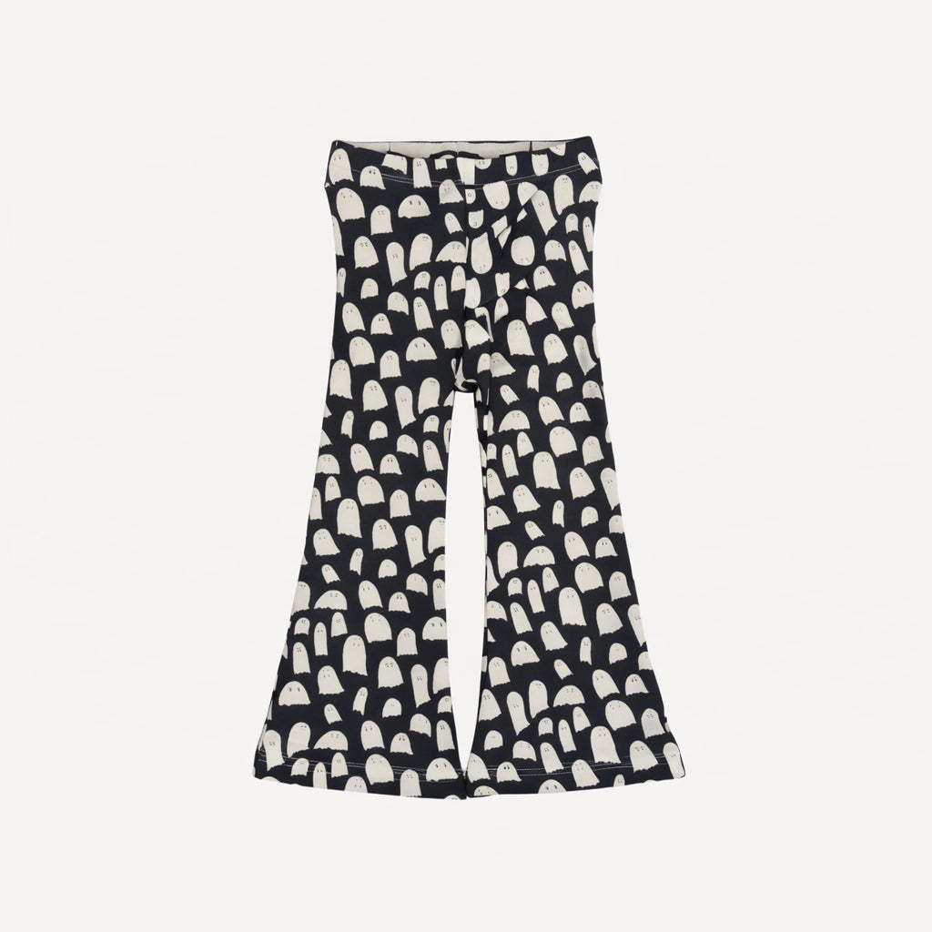 flare leg pant | ghost | organic cotton interlock