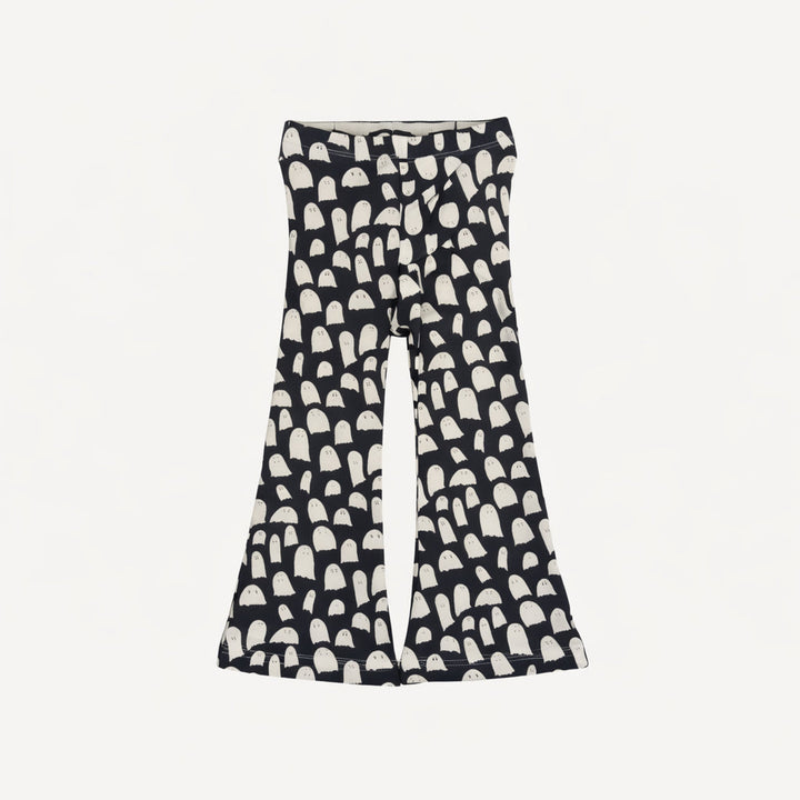flare leg pant | ghost | organic cotton interlock