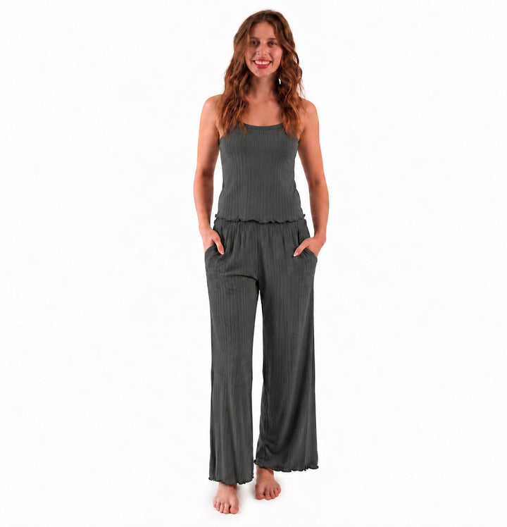 PREORDER womens jade set | beluga | woods rib