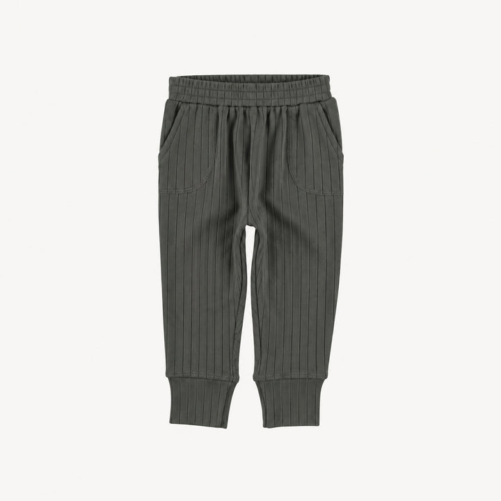 PREORDER slim sport jogger | beluga | woods rib