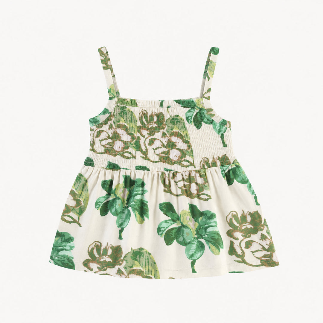 PREORDER spaghetti strap smocked top | magnolia | modal