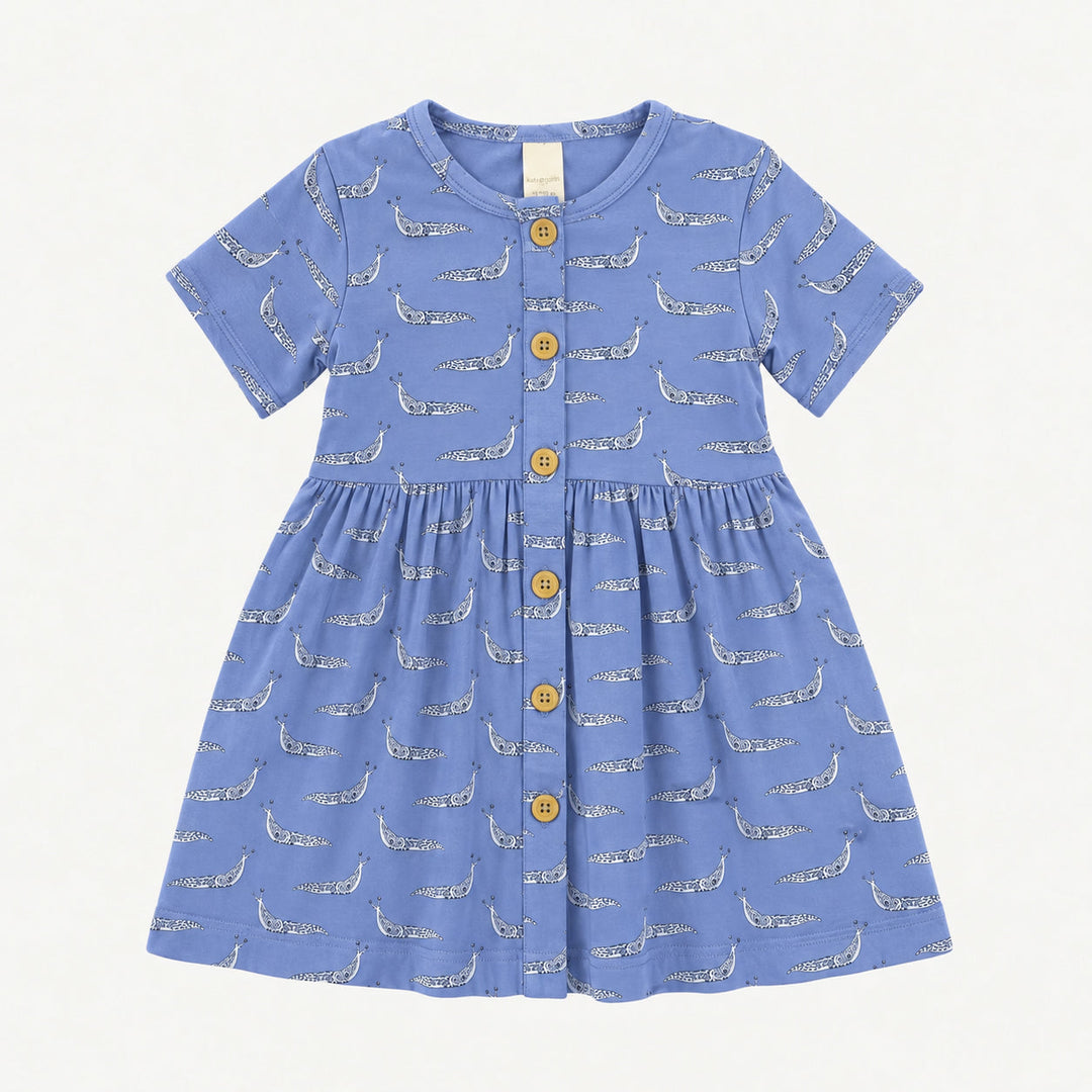 PREORDER short sleeve button front pocket dress | slug party | modal