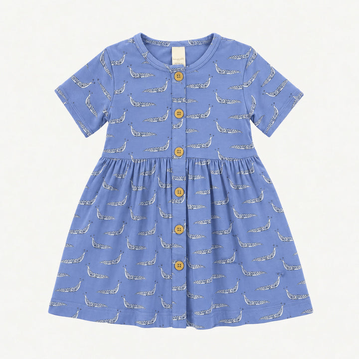 PREORDER short sleeve button front pocket dress | slug party | modal