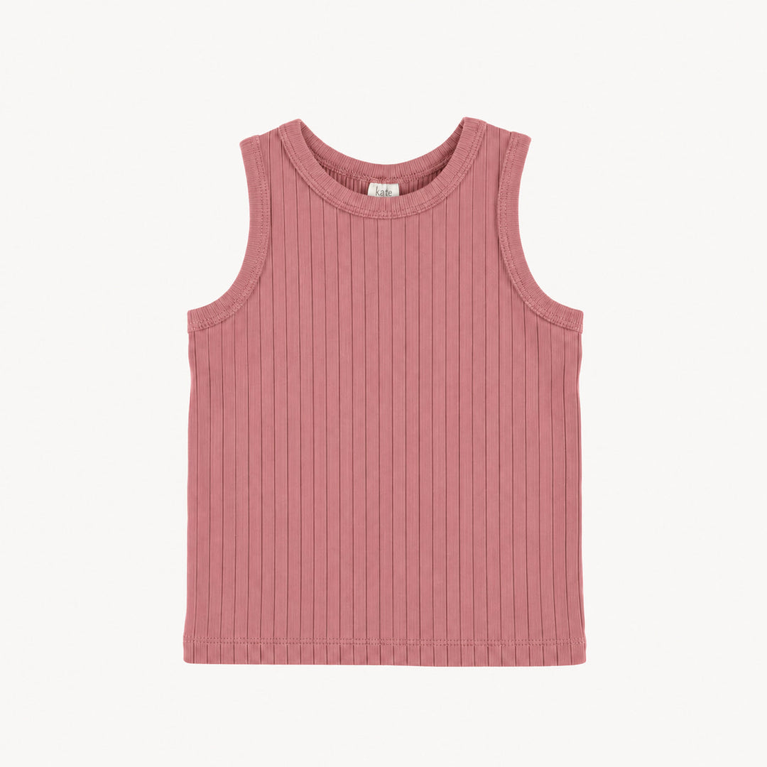 PREORDER skinny tank | dusty rose | woods rib