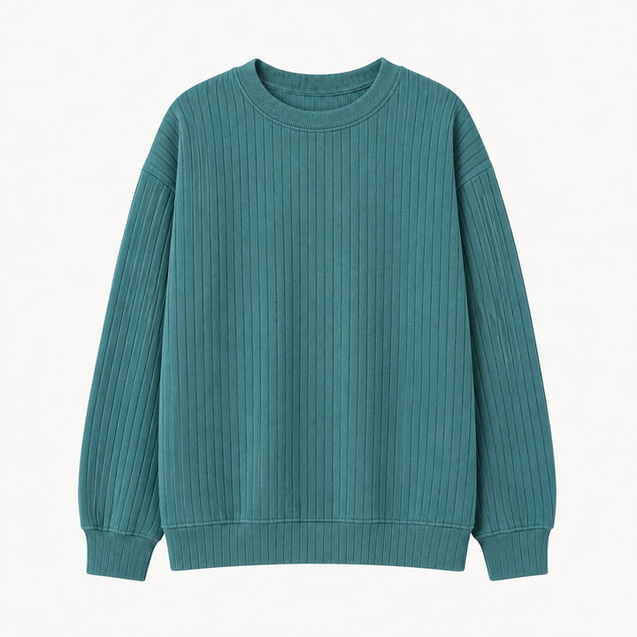 PREORDER womens oversized sweatshirt | sea pine | organic cotton wide rib