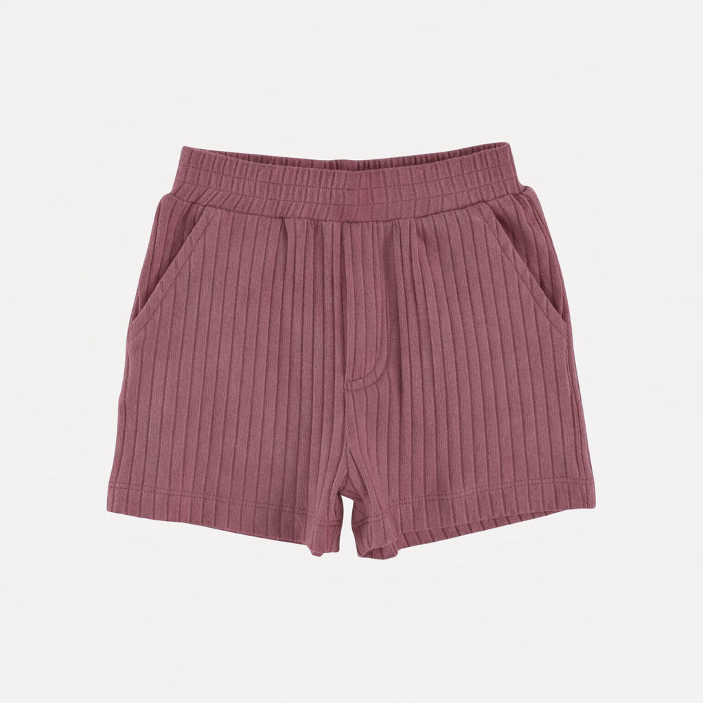 relaxed short | wild ginger | organic cotton wide rib